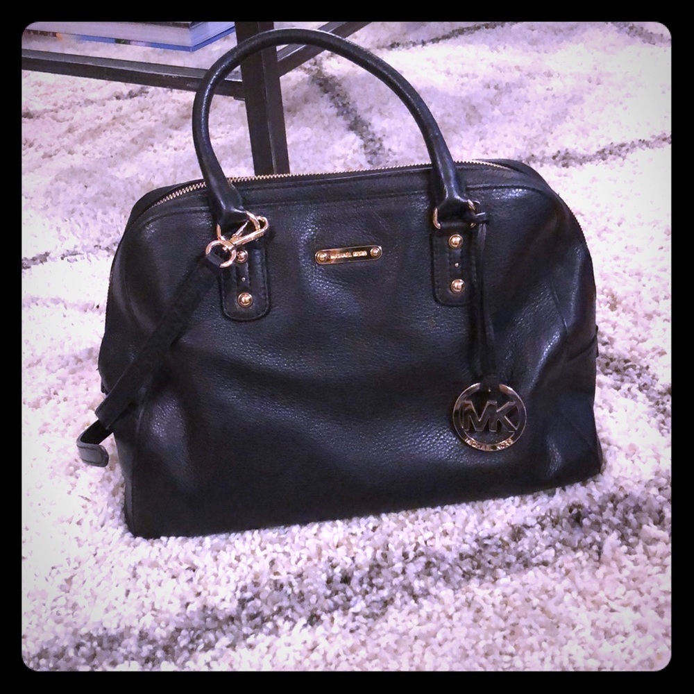 Black Michael Kors Leather Bag